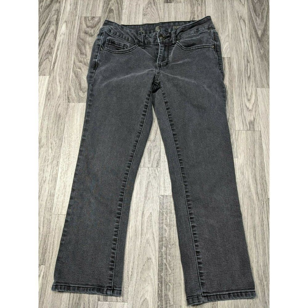 SO‎ Juniors Size 5 Grey Capri Denim Jeans